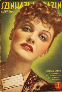 Tolnay Klári magazin borítója